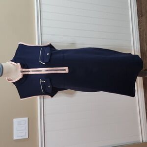 💫Orly navy / peach dress NWT